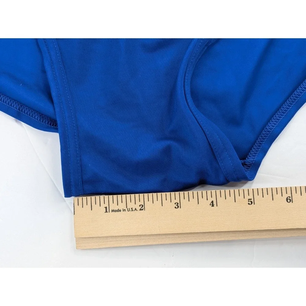 NWOT😍Vntg 70s Blue Nylon Tricot Jockey Briefs Underwear Men L36-38 YFront Sheer